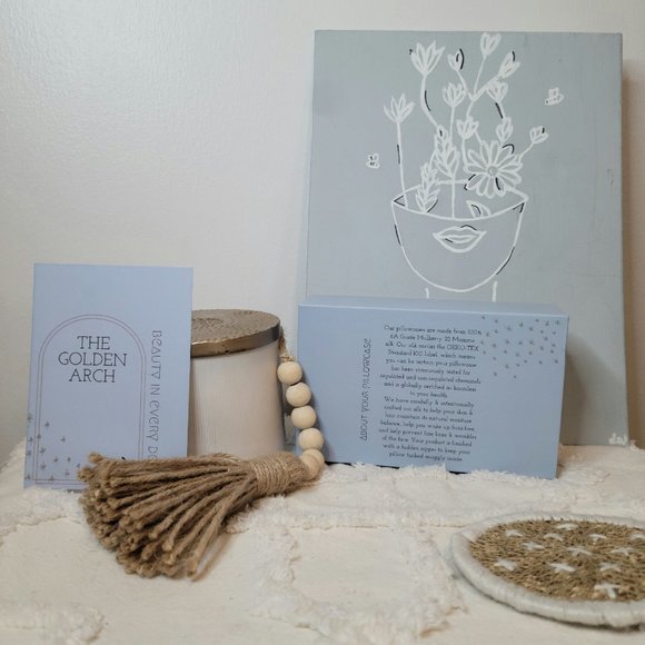 NEW The Golden Arch 100% Silk 22 Momme Pillowcase Ivory, Size F - Picture 6 of 15